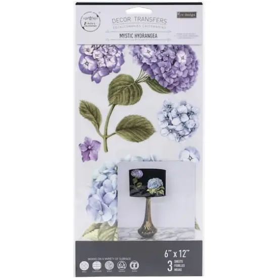 Prima&reg; Re-Design Mystic Hydrangeas D&eacute;cor Transfers {1}
