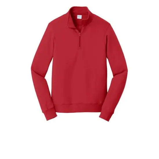 Port & Company® Fan Favorite™ Fleece 1/4 Zip Pullover Adult Sweatshirt Athletic Heather {2}