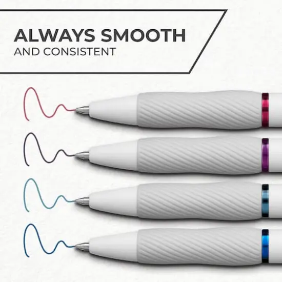 Sharpie&reg; S-Gel&trade; 0.7mm Medium Point Bold Jewel Pens with White Fashion Barrel, 4ct. {5}