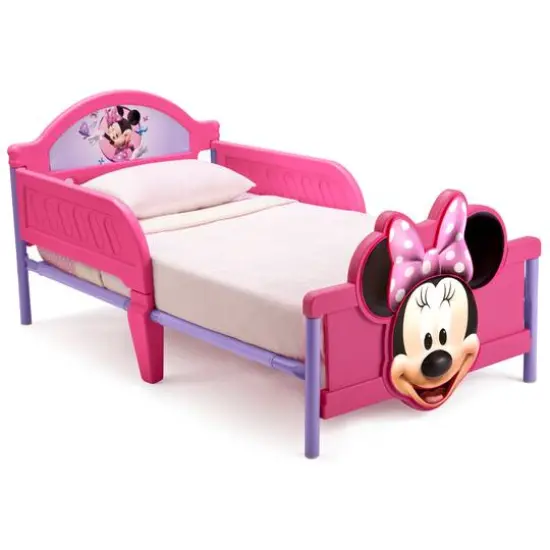 Disney&reg; Minnie Mouse Plastic 3D Toddler Bed {3}