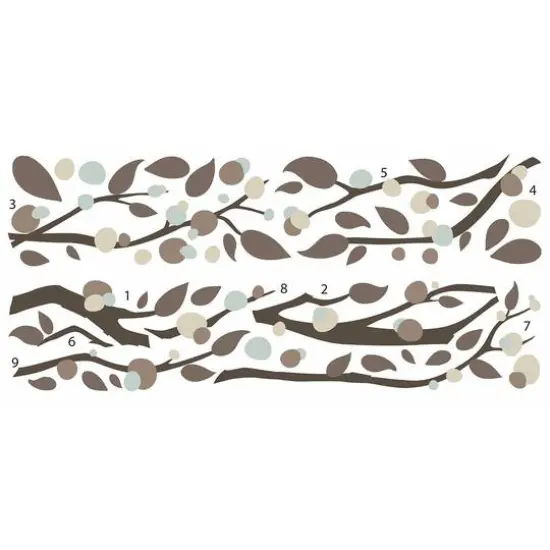 RoomMates Mod Branch Peel & Stick Wall Decals {4}