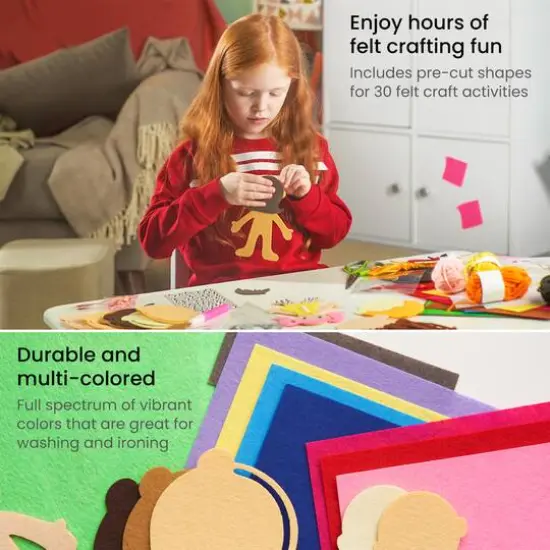 Arteza&reg; Kids Felt Craft Kit, Puppet/People {4}