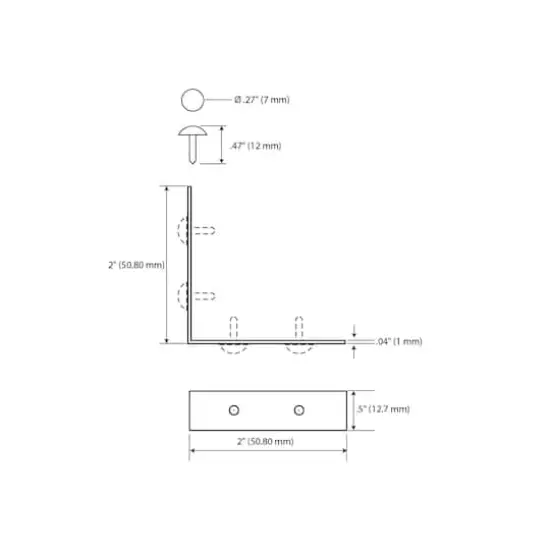 Dritz Home&reg; Small Antique Brass Campaign Textured Right Angles, 4ct. {6}