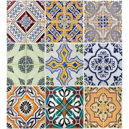 Crearreda Spring Tile Carpet Vinyl Floor Runner {4}