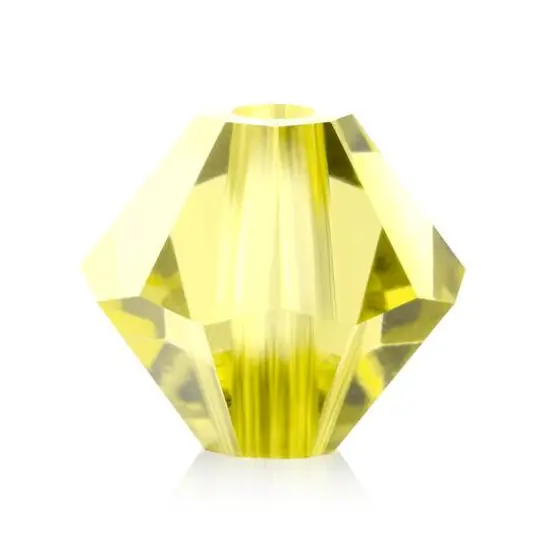 John Bead Preciosa 4mm Czech Crystal Rondelle Beads, 40ct. Jonquil {1}