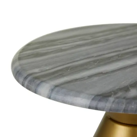 Grey Glam Cake Stand, 14" x 14" x 7" {4}