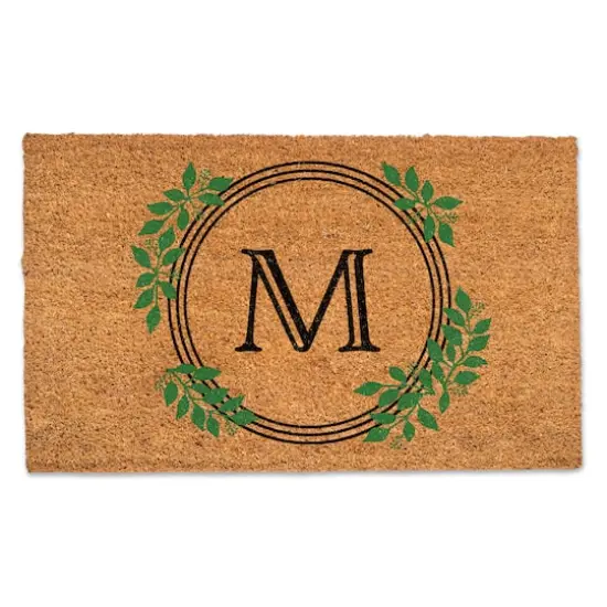 Laurel Circle Monogram Door Mat {1}