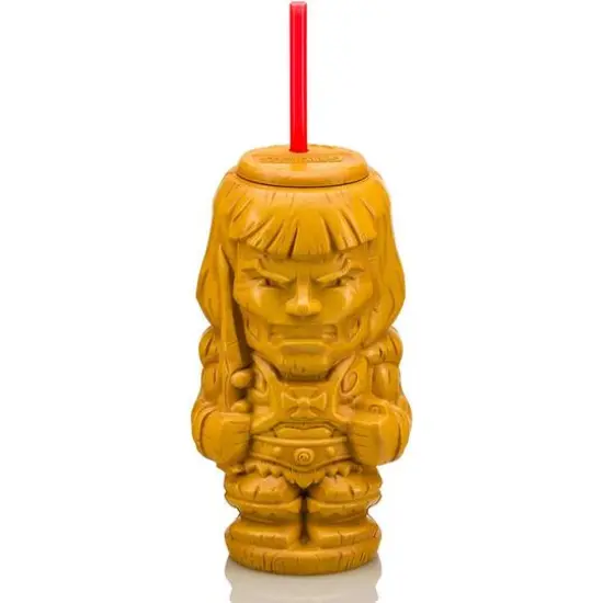 Geeki Tikis Masters of the Universe He-Man Plastic Tumbler with Straw, 25oz. {1}