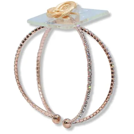 JAM Paper Crown Jewels Flower Cuff Rose Gold {1}