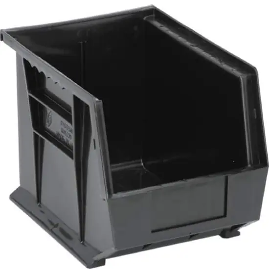 Quantum Storage Systems&reg; Black 10.75" x 8.25" x 7" ULTRA Stack & Hang Bins, 6ct. {1}