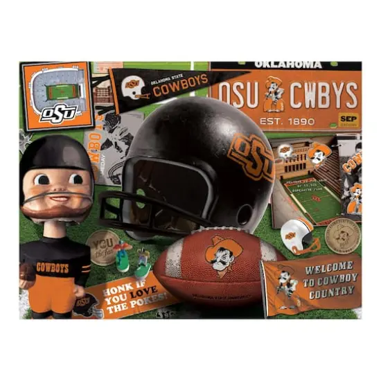 College Team Retro Series 500 Piece Puzzle Oklahoma State Cowboys {5}