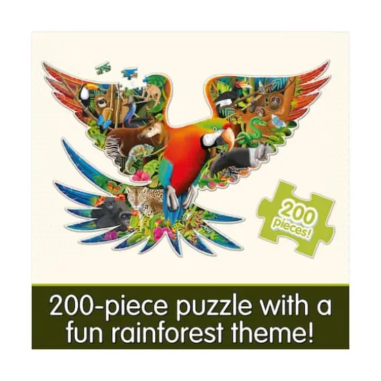 Wildlife World Puzzle - Rainforest: 200 Pcs {5}