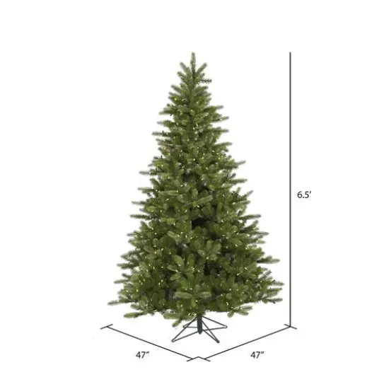 6.5ft. Pre-Lit King Spruce Artificial Christmas Tree, Warm White Dura-Lit&reg; LED Lights {5}