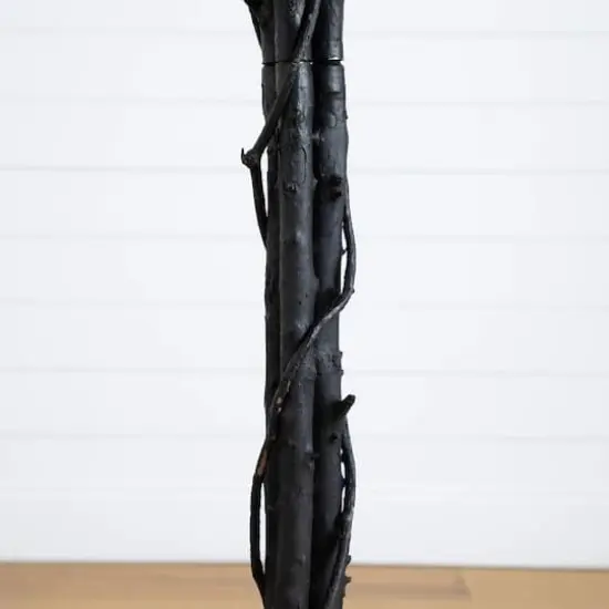 6ft. Artificial Halloween Black Maple Tree with Natural Trunk {5}