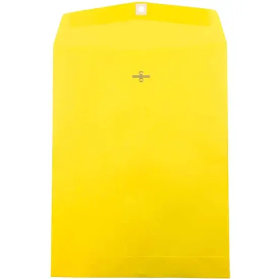 JAM Paper 10" x 13" Colored Open End Catalog Envelopes, 25ct. Yellow {1}