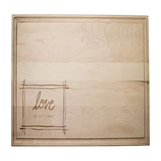Love at all Times 17" x 11" Maple Cutting Board {1}