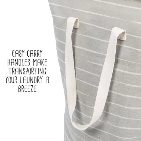 Honey Can Do Gray Collapsible Fabric Laundry Baskets, 2ct. {5}