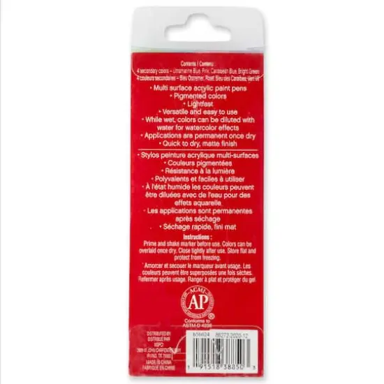 4mm Permanent Paint Pens Secondary Set by Craft Smart&reg; {5}