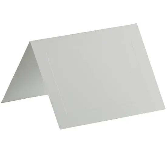 JAM Paper A1 Blank White Foldover Cards with Panel {1}