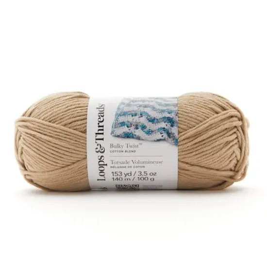 Bulky Twist&trade; Solid Yarn by Loops & Threads&reg; Tan {1}