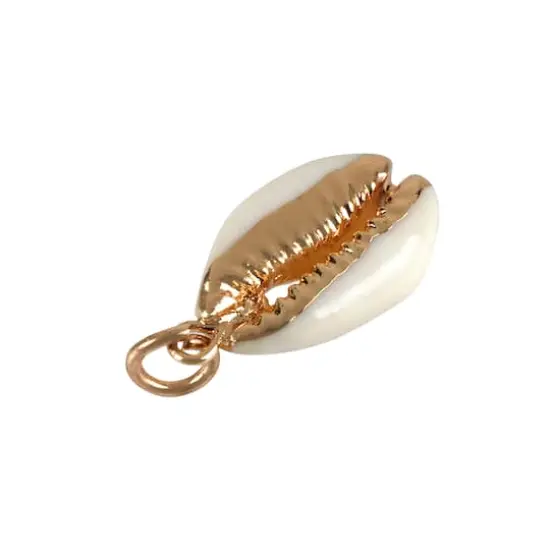 Charmalong&trade; Gold & Rhodium Shell Charms by Bead Landing&trade; {4}