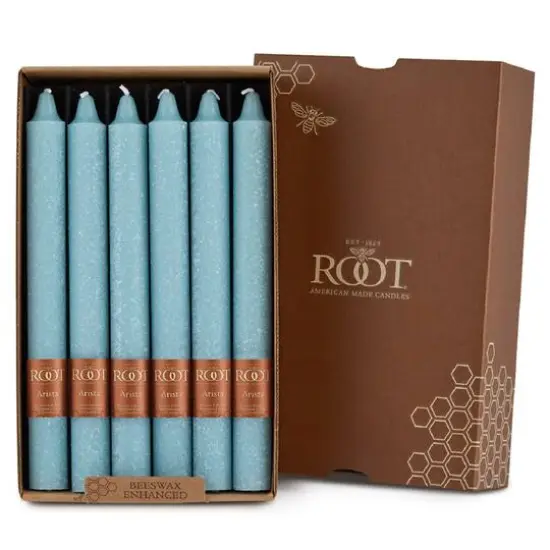 Root Candles 9" Unscented Timberline&trade; Arista&trade; Taper Candles, 12ct. Sky {1}