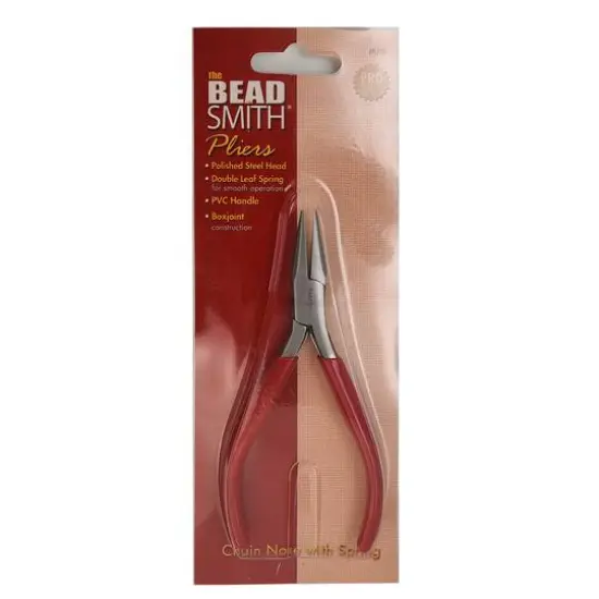 The Beadsmith&reg; 4.75" Red Chain Nose Pliers {3}