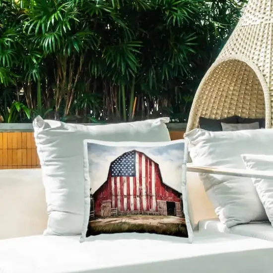 Stupell Industries Americana Barn View Outdoor Printed Pillow {3}