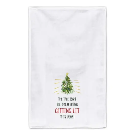 Getting Lit Xmas Tree Tea Towels - Set of 2 {4}
