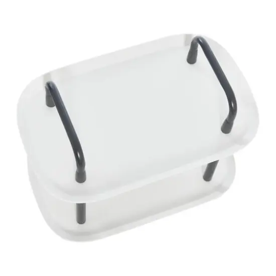 Hello Honey&reg; Main + Mesa&trade; 2-Tier Modern Plastic and Metal Trolley White and Dark Gray {7}