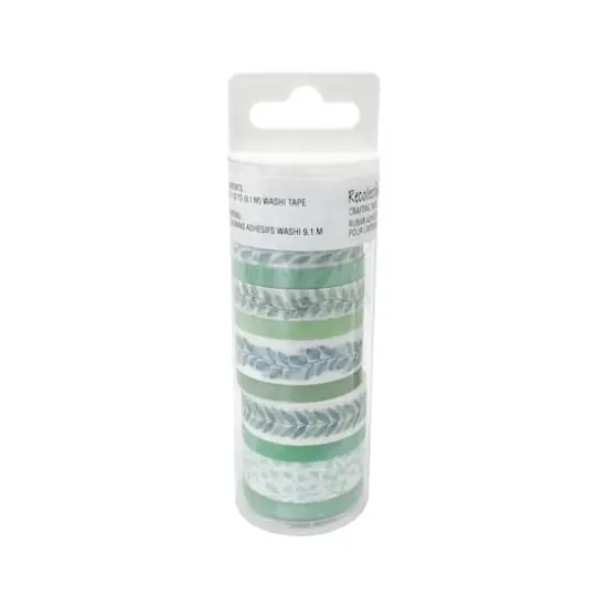 Greenery Washi Tape Set in Tube by Recollections&trade; {1}