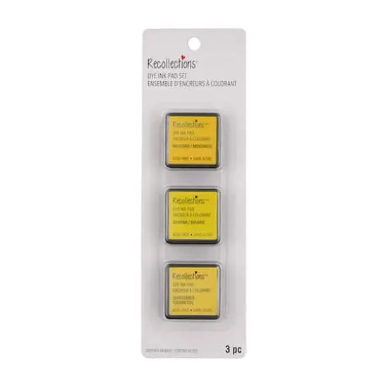 Dye Ink Pad Set by Recollections&trade; Mustard/Banana/Sunflower {1}
