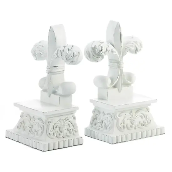 8.5" Fleur-De-Lis Decorative Bookends {1}