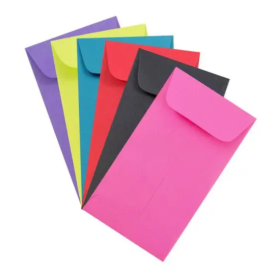 JAM Paper 3.125" x 5.5" Assorted Coin Business Envelopes, 150ct. {1}