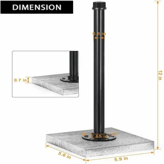 Farmhouse Paper Towel Holder {4}