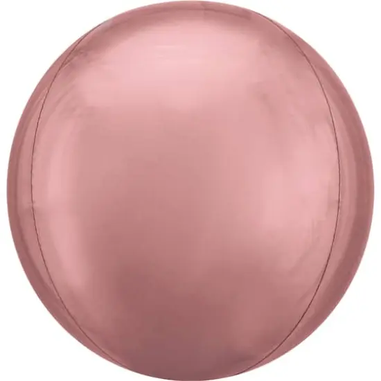 Orbz&reg; 16" Round Matte Balloon Rose Gold {1}