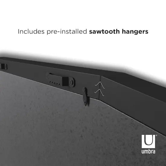 Umbra Black Medium T-Shirt Frame Display {3}