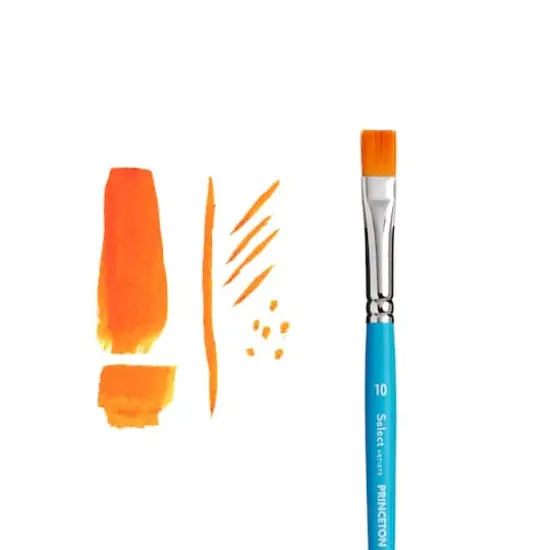 Princeton&trade; Select&trade; Artiste Series 3750 Short Handle Flat Shader Brush {4}