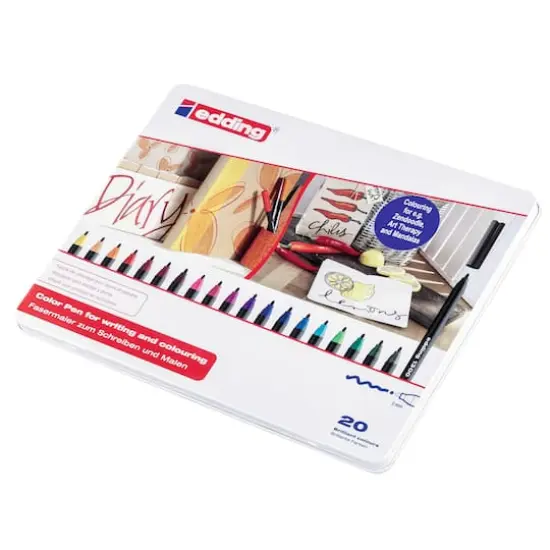 edding&reg; 1300 Color Fiber Pen Set, 20ct. {1}