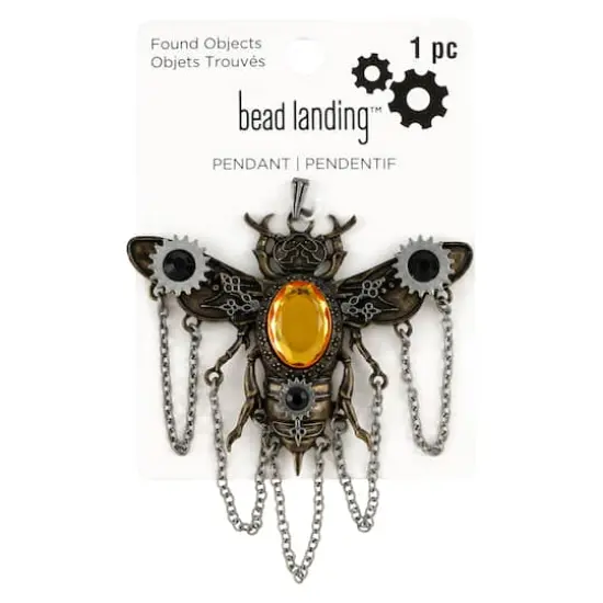 Found Objects Bee Pendant by Bead Landing&trade; {4}
