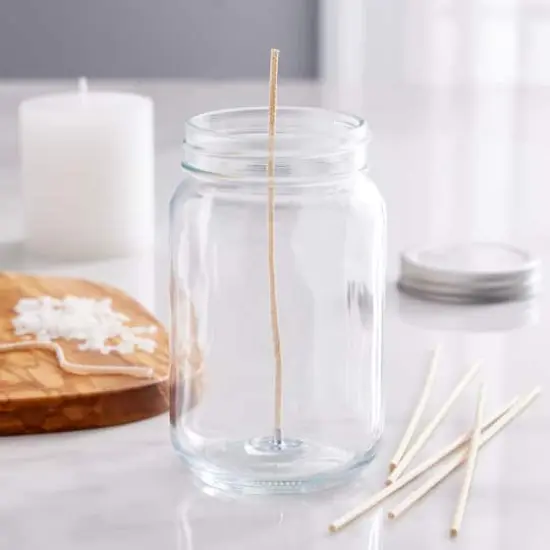 Mason Jar with Silver Metal Lid by Make Market&reg; {3}