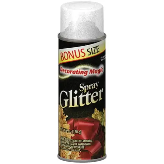 Decorating Magic&reg; Silver Spray Glitter, 6oz. {3}