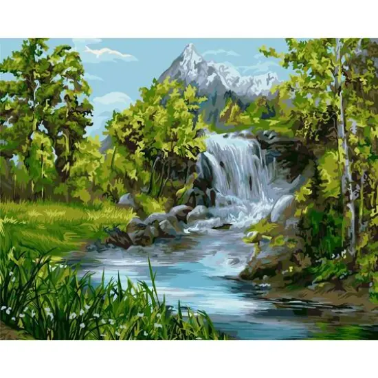 Crafting Spark Waterfall Painting by Numbers Kit {1}