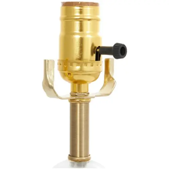 2ft. Gold Metal Inverted Cone Shaped Accent Lamp {13}