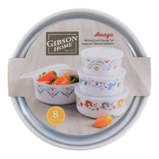 Gibson Home&reg; 8-Piece Anaya Round Nesting Food Storage Set {7}