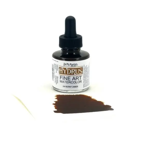 Dr. Ph. Martin's&reg; Hydrus&trade; Fine Art Watercolor, 1oz. 24H Burnt Umber {4}