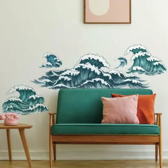 RoomMates Great Wave Peel & Stick Giant Wall Decals {4}