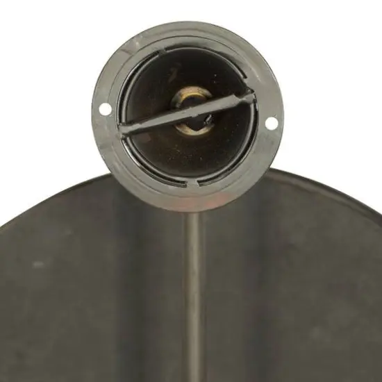 29" Oval Wood Wall Mirror Black {7}