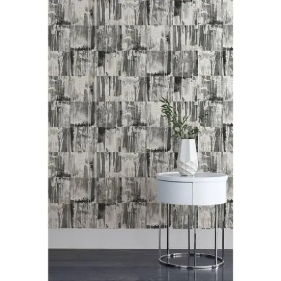 RoomMates Washout Peel & Stick Wallpaper Black/White {6}