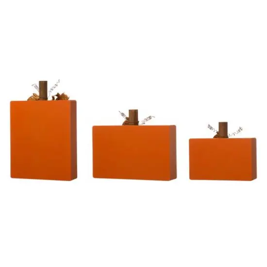 GlitzHome&reg; Fall Wooden Pumpkin Tabletop Sign Set {14}